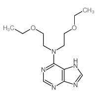 N,N-bis(2-ethoxyethyl)-5H-purin-6-amine结构式