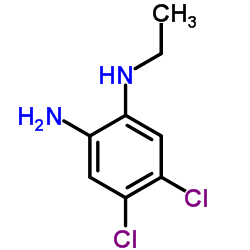 4,5-Dichloro-N-ethyl-1,2-benzenediamine结构式