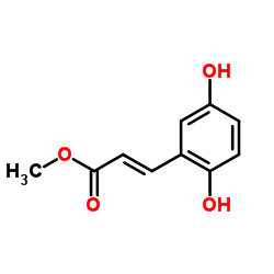 Methyl (2E)-3-(2,5-dihydroxyphenyl)acrylate structure