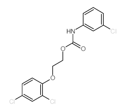 Carbamic acid,(3-chlorophenyl)-, 2-(2,4-dichlorophenoxy)ethyl ester (9CI) picture