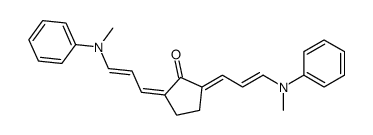 2,5-bis[3-(N-methylanilino)prop-2-enylidene]cyclopentan-1-one Structure