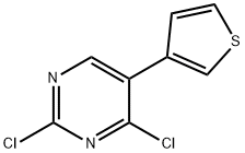 2,4-Dichloro-5-(3-thienyl)pyrimidine结构式