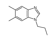 (9ci)-5,6-二甲基-1-丙基-1H-苯并咪唑结构式