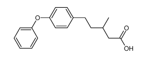 3-Methyl-5-(4-phenoxyphenyl)valeriansaeure结构式