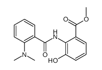 2-(2-dimethylamino-benzoylamino)-3-hydroxy-benzoic acid methyl ester Structure