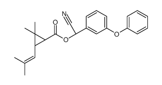 (1R,3S)-3-(2,2-Dimethylethenyl)-2,2-dimethylcyclopropanecarboxylic acid (S)-cyano(3-phenoxyphenyl)methyl ester structure