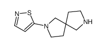 5-(2,7-diazaspiro[4.4]nonan-2-yl)-1,2-thiazole结构式
