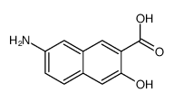 2-Naphthalenecarboxylicacid,7-amino-3-hydroxy-(9CI)结构式
