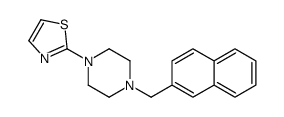 2-[4-(naphthalen-2-ylmethyl)piperazin-1-yl]-1,3-thiazole结构式