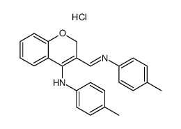 p-tolyl-[3-(p-tolylimino-methyl)-2H-chromen-4-yl]-amine, hydrochloride结构式