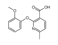 2-(2-methoxyphenoxy)-6-methylpyridine-3-carboxylic acid结构式