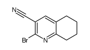 2-溴-5,6,7,8-四氢喹啉-3-甲腈结构式