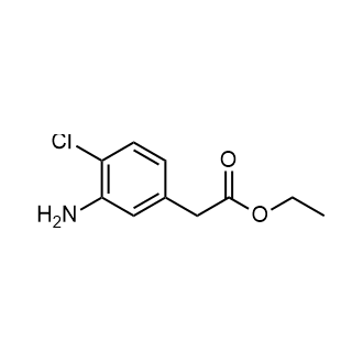 Ethyl 2-(3-amino-4-chlorophenyl)acetate Structure