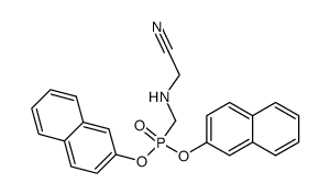 O,O-di(β-naphthyl) N-phosphonomethylglycinonitrile Structure