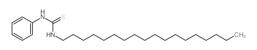 1-octadecyl-3-phenyl-thiourea结构式