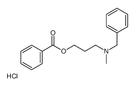 3-benzoyloxypropyl-benzyl-methylazanium,chloride Structure
