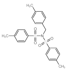 Benzenesulfonamide,4-methyl-N-[(4-methylphenyl)methyl]-N-[(4-methylphenyl)sulfonyl]- Structure