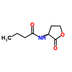 N-Butanoyl-L-homoserine lactone structure