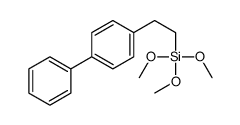 trimethoxy-[2-(4-phenylphenyl)ethyl]silane结构式
