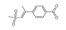 (E)-1-(1-(methylsulfonyl)prop-1-en-2-yl)-4-nitrobenzene Structure