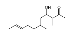 4-hydroxy-3,6,10-trimethylundec-9-en-2-one Structure