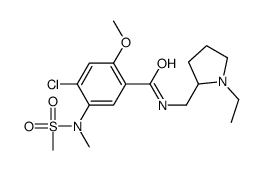 4-chloro-N-[(1-ethylpyrrolidin-2-yl)methyl]-2-methoxy-5-[methyl(methylsulfonyl)amino]benzamide结构式