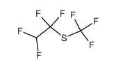 1,1,2,2-Tetrafluor-trifluormethylmercapto-ethan结构式