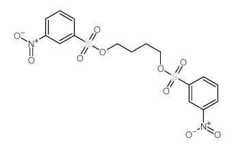 Tetramethylenebis(m-nitrogenzenesulfonate) Structure