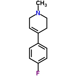 4-(4-Fluorophenyl)-1-methyl-1,2,3,6-tetrahydropyridine structure