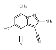 Pyrazolo[1,5-a]pyridine-3,4-dicarbonitrile,2-amino-5-hydroxy-7-methyl- picture
