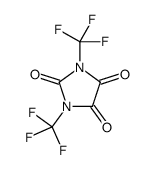 1,3-Bis(trifluoromethyl)imidazolidinetrione structure