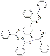 3-O,4-O,5-O,6-O-Tetrabenzoyl-2-deoxy-D-arabino-hexose O-benzyl oxime structure