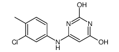 6-(3-chloro-4-methylanilino)-1H-pyrimidine-2,4-dione结构式