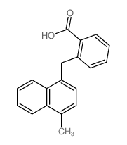2-[(4-methylnaphthalen-1-yl)methyl]benzoic acid结构式
