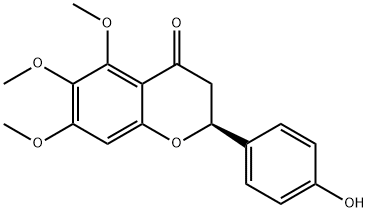 4'-Hydroxy-5,6,7-trimethoxyflavanone结构式