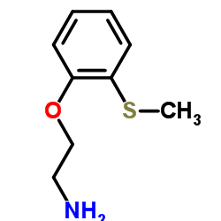 2-[2-(甲硫基)苯氧基]乙胺结构式