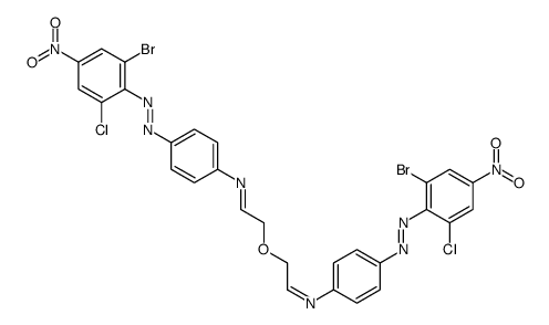 2,2'-[[4-[(2-Bromo-6-chloro-4-nitrophenyl)azo]phenyl]imino]bisethanol结构式