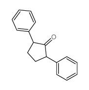 Cyclopentanone,2,5-diphenyl-结构式
