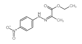 Propanoic acid, 2-[2-(4-nitrophenyl)hydrazinylidene]-,ethyl ester structure
