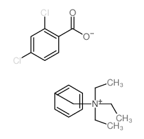 Benzenemethanaminium, N, N,N-triethyl-, salt with 2,4-dichlorobenzoic acid (1:1) Structure