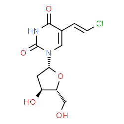 5-(2-chlorovinyl)-2'-deoxyuridine结构式