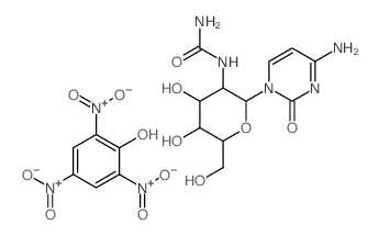 1-(2-Deoxy-2-ureido-beta-D-glucopyranosyl)cytosi Structure