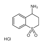 1,1-DIOXIDO-3,4-DIHYDRO-2H-THIOCHROMEN-4-YLAMINE HYDROCHLORIDE结构式