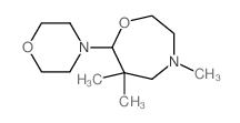 4,6,6-trimethyl-7-morpholin-4-yl-1,4-oxazepane结构式