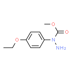 Hydrazinecarboxylic acid, 1-(4-ethoxyphenyl)-, methyl ester (9CI) Structure