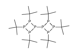 2,2',3,3',4,4'-Hexa-tert-butyl-1,1'-bicyclotetraphosphan结构式