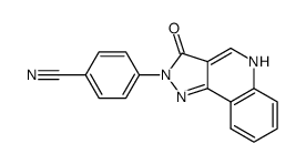 2-(p-cyanophenyl)-pyrazolo[4,3-c]quinolin-3(5H)-one结构式
