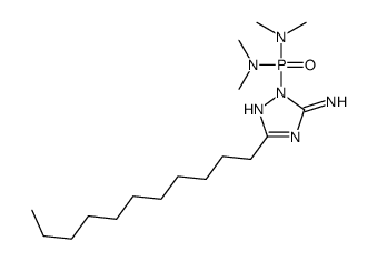2-[bis(dimethylamino)phosphoryl]-5-undecyl-1,2,4-triazol-3-amine Structure