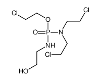 2-[[bis(2-chloroethyl)amino-(2-chloroethoxy)phosphoryl]amino]ethanol结构式