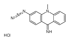 3-azido-10-methylacridin-10-ium-9-amine,chloride Structure